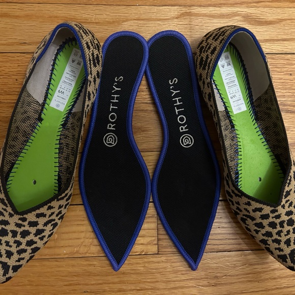 Rothy’s The Point Brown & Tan Animal Print, Size 9 - Picture 7 of 7